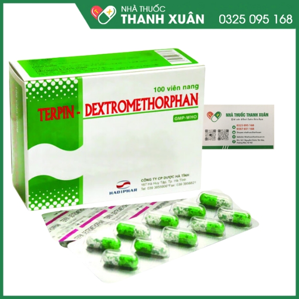 Terpin - Dextromethorphan - Chữa ho, long đờm ở người lớn và trẻ nhỏ